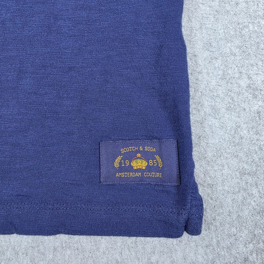 Scotch & Soda Amsterdam Polo Shirt Men's Size S/P Small Blue Cotton Casual - Picture 7 of 12
